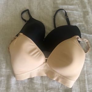 Set of 2 bras - nude/black - 36DDD - Lively